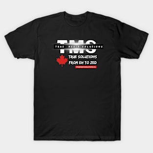 True Media Solutions - Black Background T-Shirt